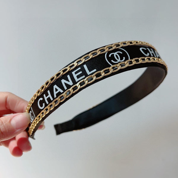 HAIRBAND CC LOGO BLACK FOR WOMEN 124683