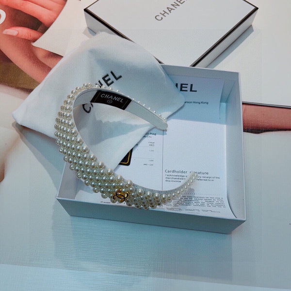 WHITE PEARL HAIRBAND 124690