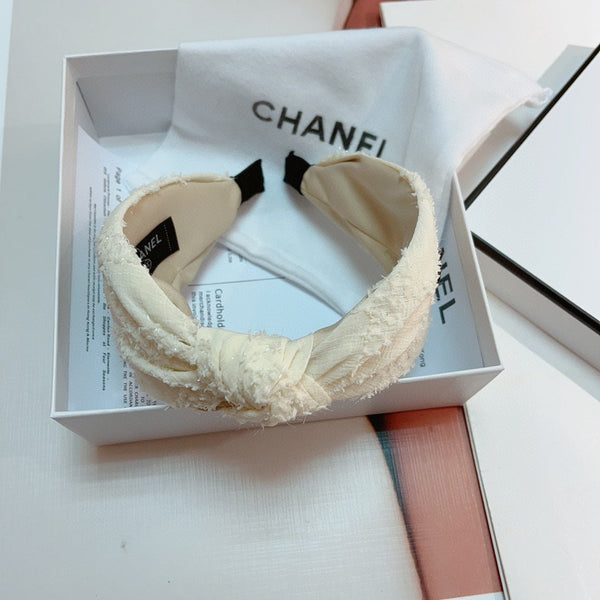 WHITE CREAM FABRIC HAIRBAND 124698