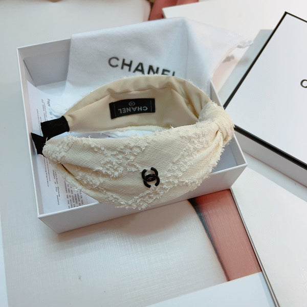 WHITE CREAM FABRIC HAIRBAND 124698