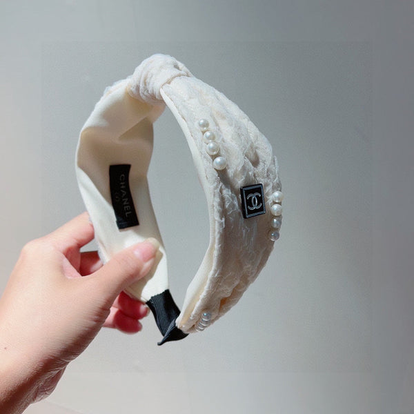 WHITE HAIRBAND WITH PEARL FOR WOMEN 124701