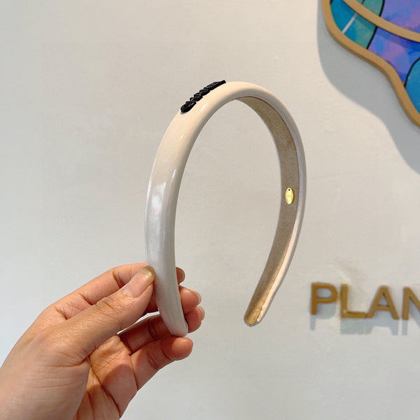 WHITE CREAM RESIN HAIRBAND 358244