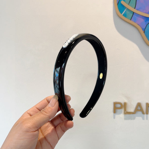 BLACK RESIN HAIRBAND 358245