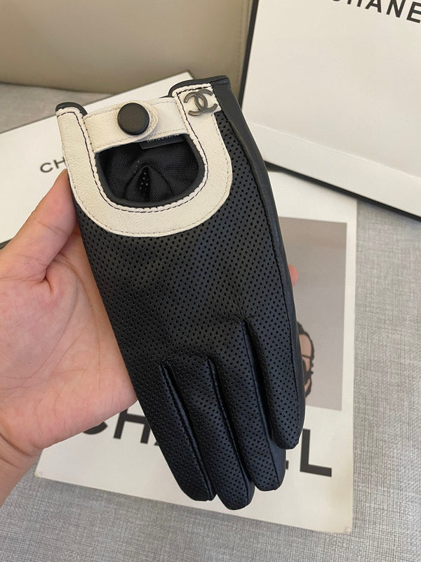 GUANTI CC IN PELLE DI MONTONE NERA 463848