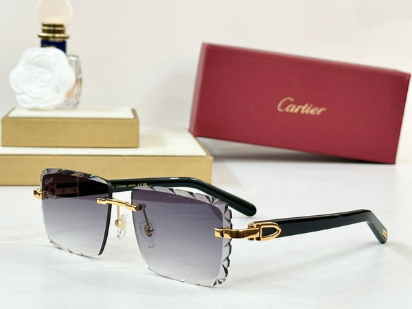 OCCHIALI DA SOLE CON MONTATURA RETTANGOLARE SENZA MONTATURA C DE 556093 IN METALLO