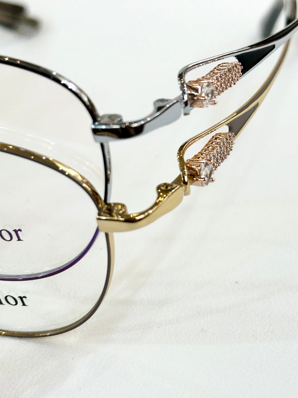 OCCHIALE DA SOLE MONTAIGNE CD 0269/S IN TITANIO CON PIETRE IMPREZIOSITE