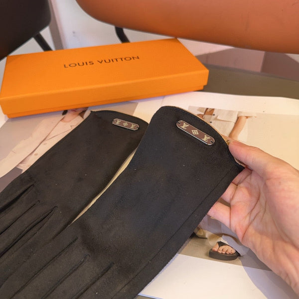 GUANTI IN LANA NERA 429272