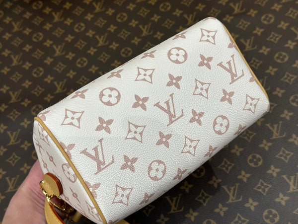 bandoliera speedy 20 tela rivestita monogramma dune