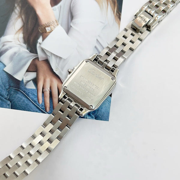 Panthere 22mm Silver Double Chain 44cm