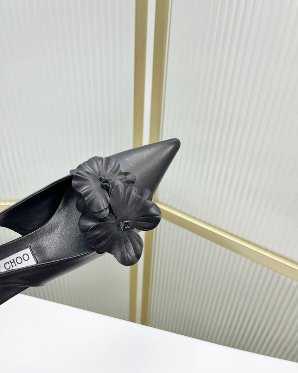 Jimmy Slingback Pumps 45mm In Black Cowhide 597832