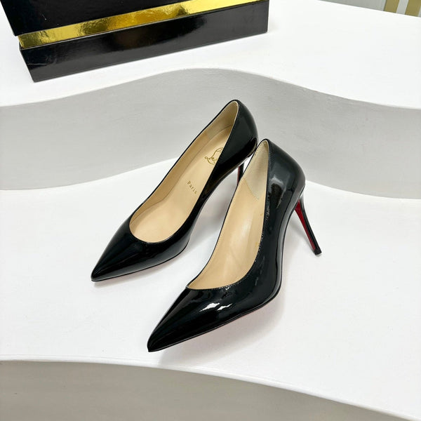 Cl Kate Pump Black Beige Patent Calfskin