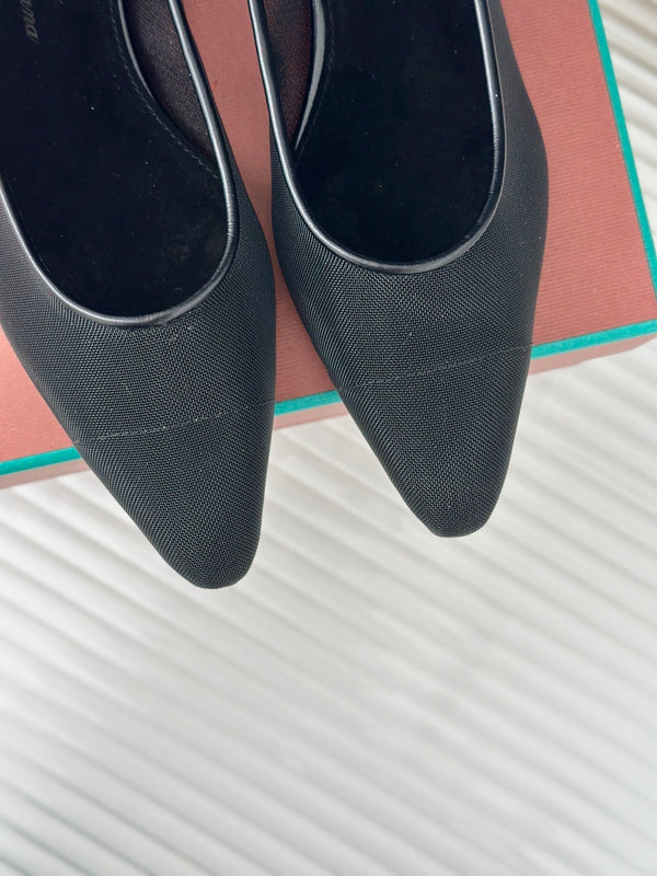 LP Primula Ballet Flat In Black Mesh Fabric With Suede Lining 989404