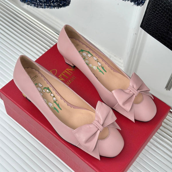 Bowow Pumps In Kidskin 40mm Light Pink Lambskin 989186