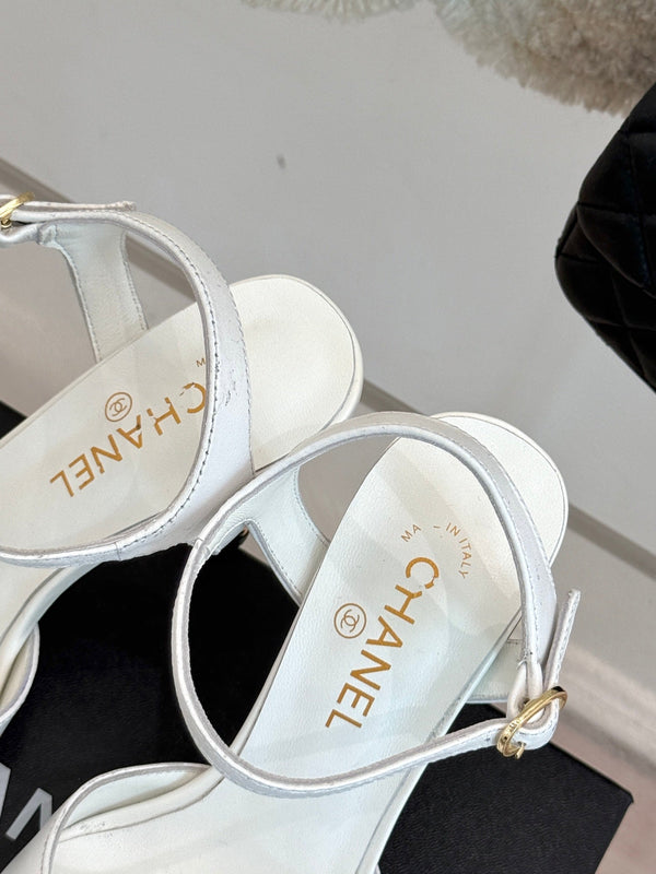 CC 25 Slingback White Lambskin 308651