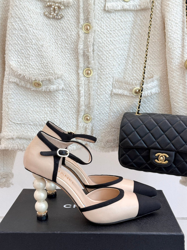 CC 25 Slingback in pelle di agnello nera 308655