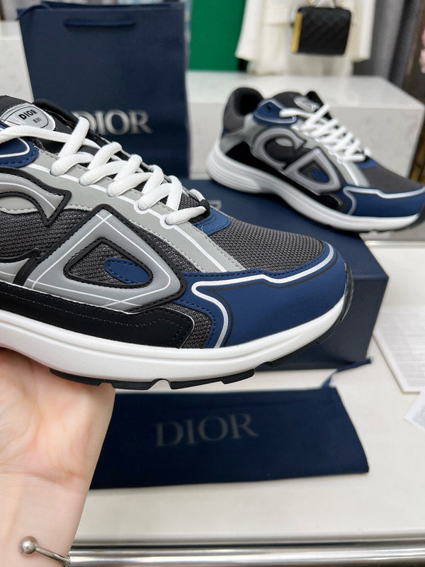 CD B30 SNEAKER CON ANCORA E TESSUTO A MAGLIA BLU VERO