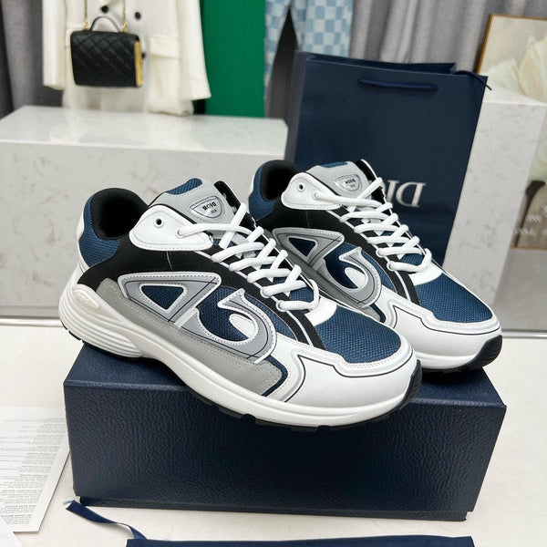CD B30 SNEAKER AEGEAN AND WHITE MESH FABRIC