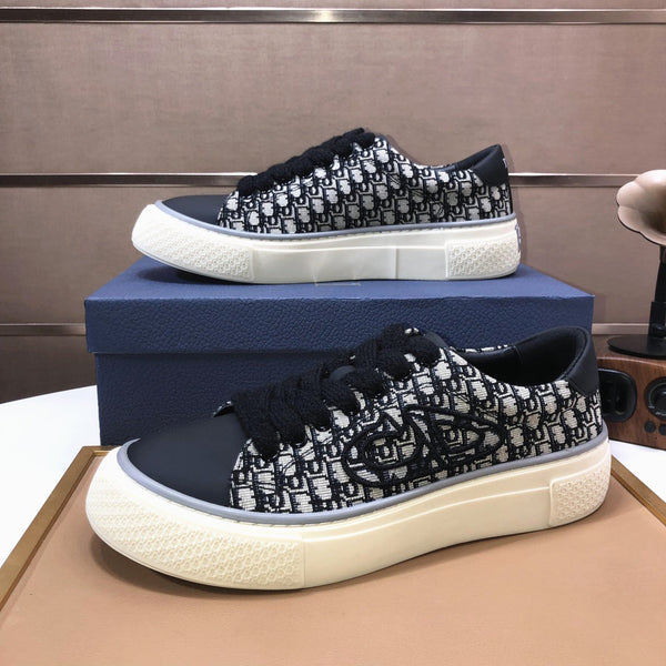 CD B33 SNEAKERS DENIM AND CREAMY WHITE JACQUARD