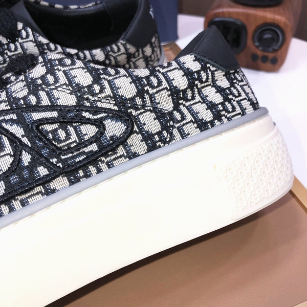 CD B33 SNEAKERS DENIM AND CREAMY WHITE JACQUARD