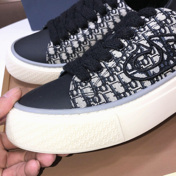 CD B33 SNEAKERS DENIM AND CREAMY WHITE JACQUARD