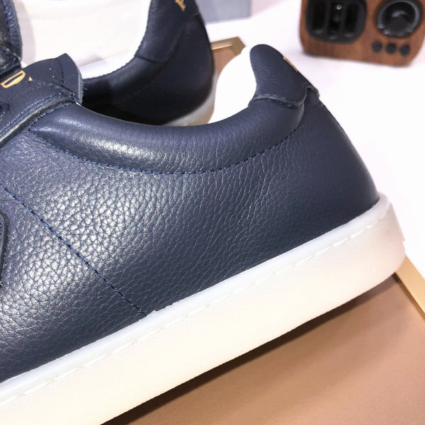 PRA TRAINER SHOES NAVY BLUE CALFSKIN