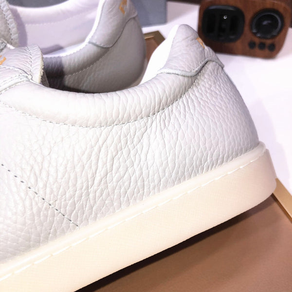 PRA TRAINER SHOES LIGHT GREY CALFSKIN