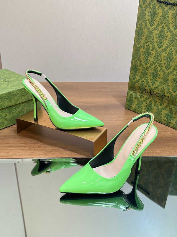 GG SIGNORIA SLINGBACK PUMP SHAMROCK LAMBSKIN