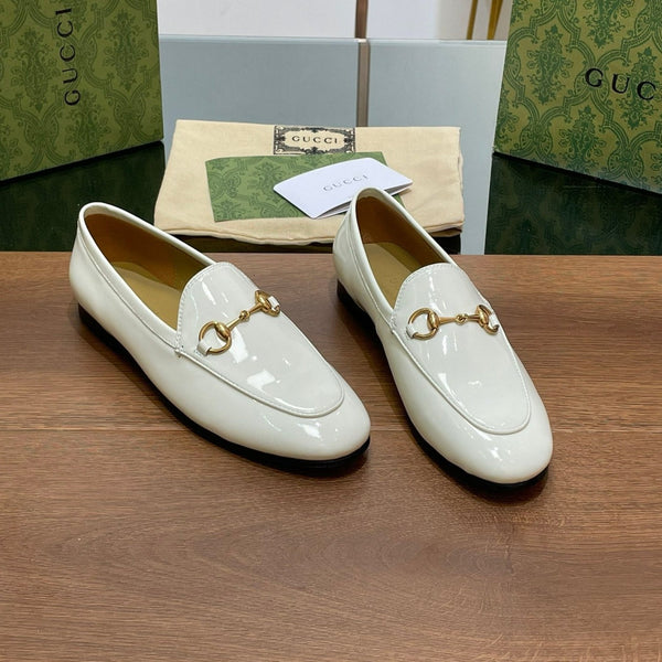 GG JORDAAN LOAFER GLOSSY WHITE LAMBSKIN