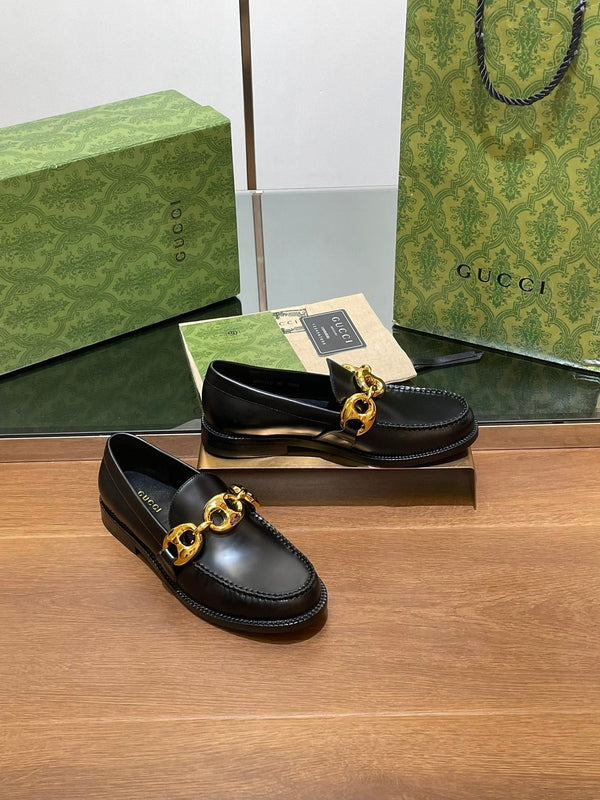 GG Marina Loafer Black Calfskin
