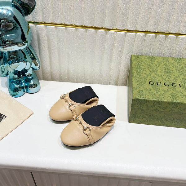 GG BALLET SUPER SLIM BUCKLE CREAM LAMBSKIN