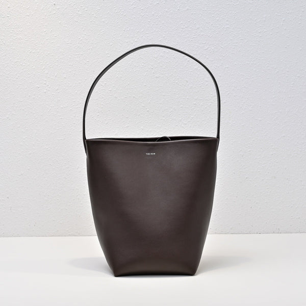 The Row N/S Park Tote 30cm Chocolate Leather