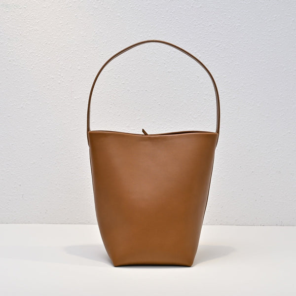 The Row N/S Park Tote 30cm Brown Leather