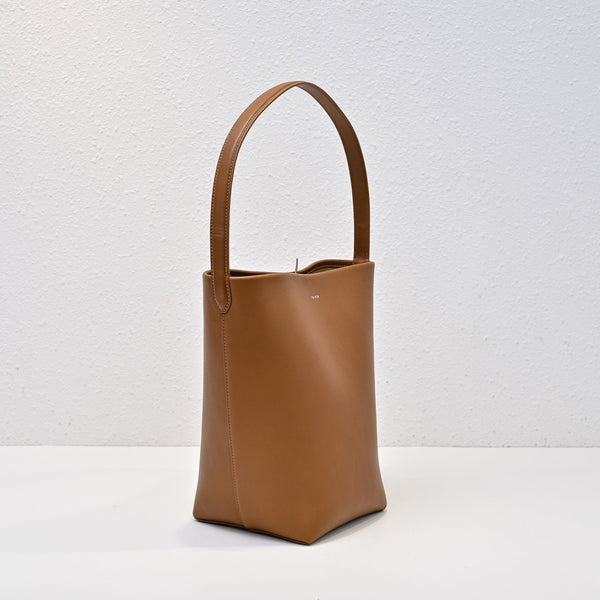 The Row N/S Park Tote 30cm Brown Leather