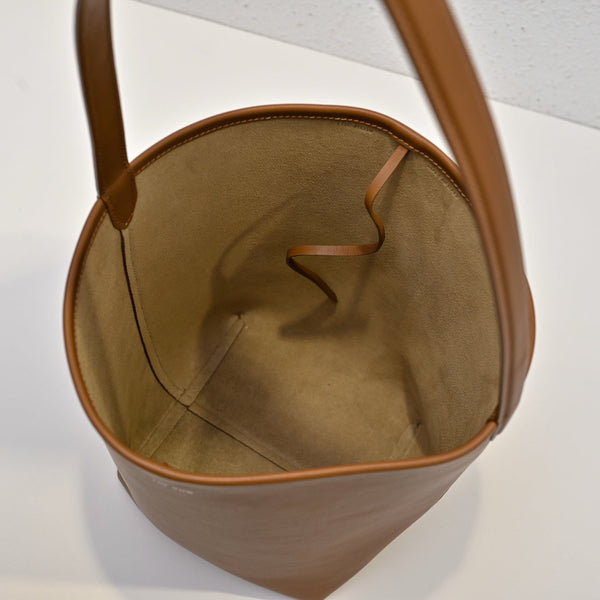 The Row N/S Park Tote 30cm Brown Leather