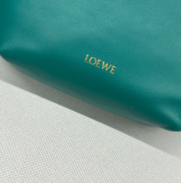 Loewe Flamenco Purse 23 Turquoise Blue Lambskin Ghw