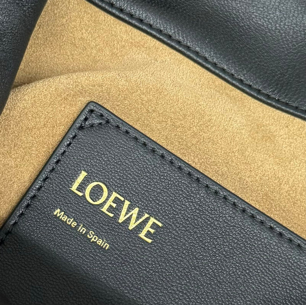 Loewe Flamenco Purse Bucket 32 Black Lambskin Ghw