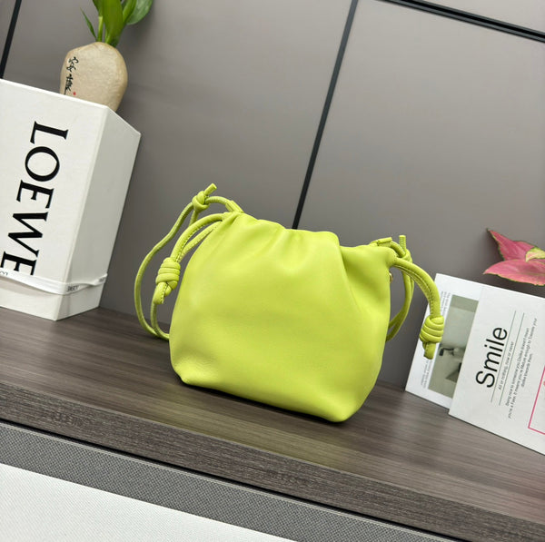 Borsa Loewe Flamenco 23 Lime Agnello Ghw