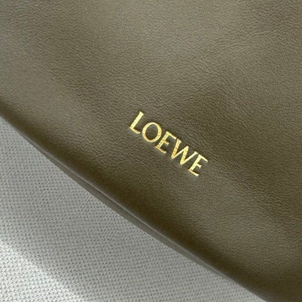Loewe Flamenco Purse Bucket 32 Olive Lambskin Ghw