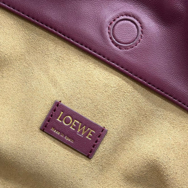 Loewe Flamenco Purse 30 Burgundy Lambskin Ghw