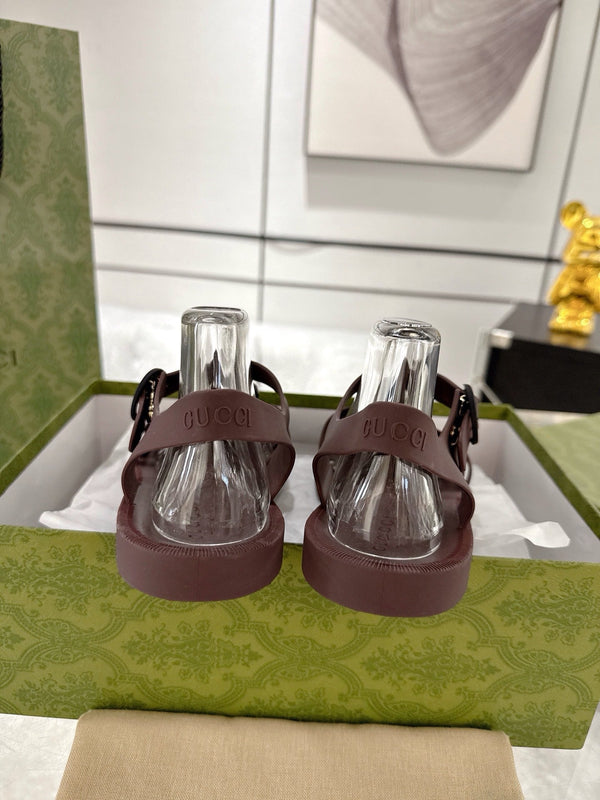 GC 25 Black Double G Sandal bordeaux Rubber 292436