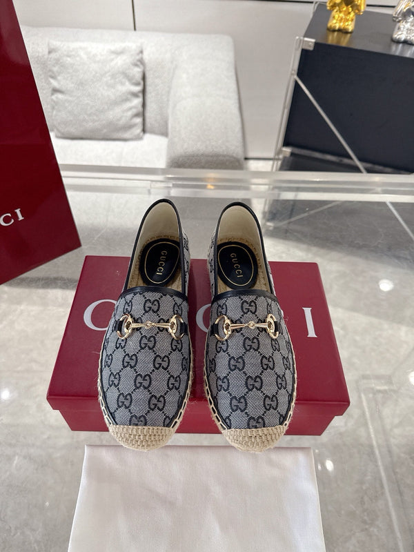 GC 2025 Espadrille With Horsebit Black Canvas 292456