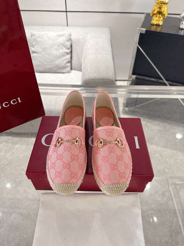 GC 2025 Espadrille With Horsebit Pink Canvas 292462