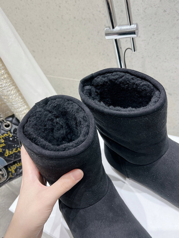 Loewe Lago Boots Black Suede 435627