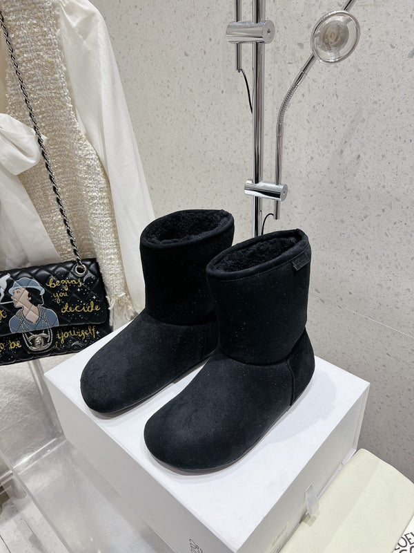 Loewe Lago Boots Black Suede 435627