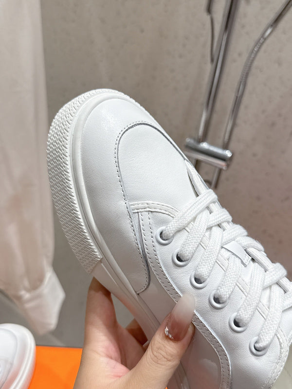 HM Get Sneaker White mix Caramel Cowhide 204756