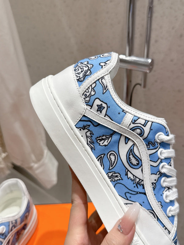 HM Get Sneaker Demin Blue Denim and Calfskin 204762