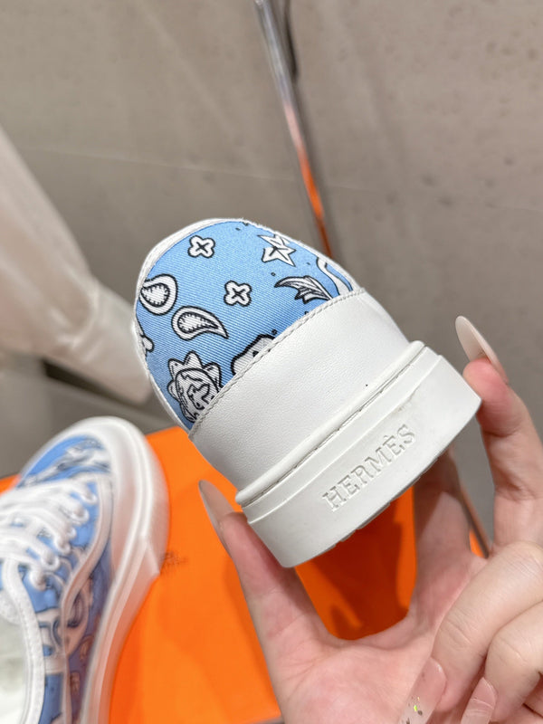 HM Get Sneaker Demin Blue Denim and Calfskin 204762