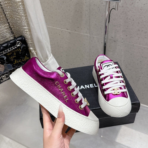 CC Sneaker Purple cowhide 204665