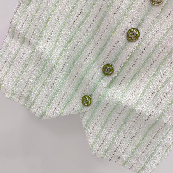 CC Refreshing Vest White Green Polyester 215764