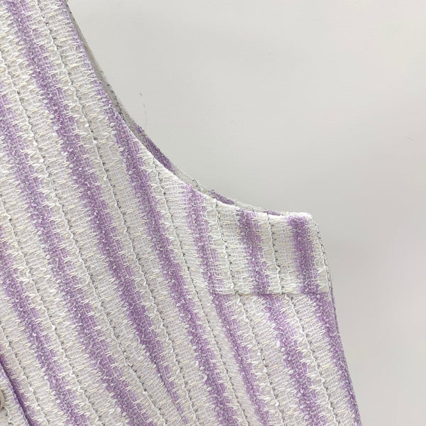 CC Refreshing Vest Purple White Polyester 215765